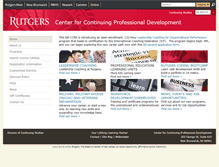 Tablet Screenshot of ccpd.rutgers.edu