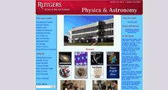 Desktop Screenshot of physics.rutgers.edu