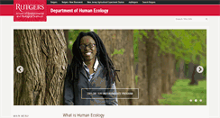 Desktop Screenshot of humanecology.rutgers.edu