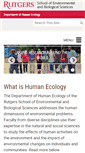 Mobile Screenshot of humanecology.rutgers.edu