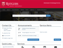 Tablet Screenshot of its.rutgers.edu