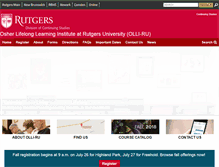 Tablet Screenshot of olliru.rutgers.edu