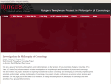 Tablet Screenshot of philocosmology.rutgers.edu