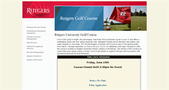 Desktop Screenshot of golfcourse.rutgers.edu