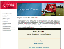 Tablet Screenshot of golfcourse.rutgers.edu