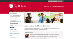 Desktop Screenshot of iee.camden.rutgers.edu