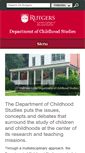 Mobile Screenshot of childhood.camden.rutgers.edu