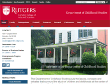 Tablet Screenshot of childhood.camden.rutgers.edu