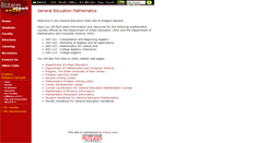 Desktop Screenshot of genedmath.newark.rutgers.edu