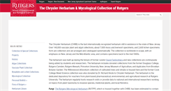 Desktop Screenshot of herbarium.rutgers.edu