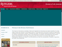 Tablet Screenshot of lifesci.rutgers.edu