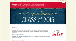 Desktop Screenshot of commencement.platform.drupaldev.rutgers.edu