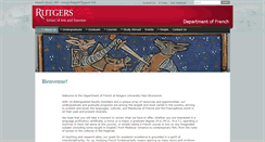 Desktop Screenshot of french.rutgers.edu