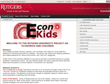 Tablet Screenshot of econkids.rutgers.edu