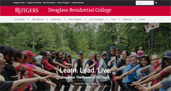 Desktop Screenshot of douglass.rutgers.edu
