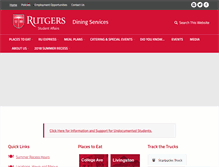 Tablet Screenshot of food.rutgers.edu