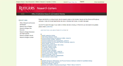 Desktop Screenshot of centers.rutgers.edu