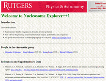 Tablet Screenshot of nucleosome.rutgers.edu