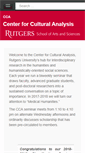 Mobile Screenshot of criticalanalysis.rutgers.edu