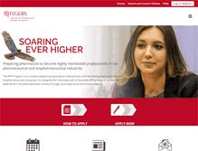 Tablet Screenshot of pharmafellows.rutgers.edu