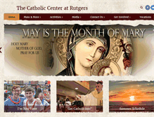 Tablet Screenshot of catholic-center.rutgers.edu