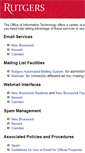 Mobile Screenshot of mailman.rutgers.edu