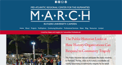 Desktop Screenshot of march.rutgers.edu