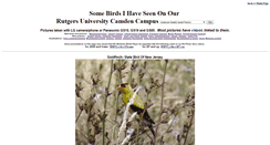 Desktop Screenshot of birds.camden.rutgers.edu