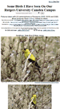 Mobile Screenshot of birds.camden.rutgers.edu