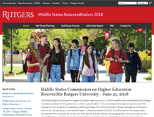 Tablet Screenshot of middlestates.rutgers.edu