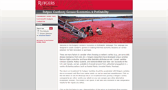 Desktop Screenshot of cranberry.rutgers.edu