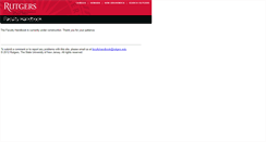 Desktop Screenshot of facultyhandbook.rutgers.edu