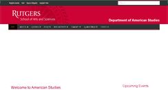 Desktop Screenshot of amerstudies.rutgers.edu