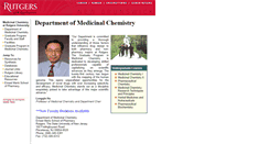 Desktop Screenshot of medchem.rutgers.edu
