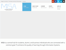 Tablet Screenshot of misa.rutgers.edu