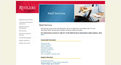 Desktop Screenshot of mds.rutgers.edu