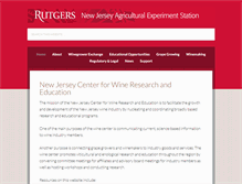 Tablet Screenshot of njvines.rutgers.edu