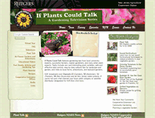 Tablet Screenshot of ifplantscouldtalk.rutgers.edu