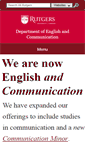 Mobile Screenshot of english.camden.rutgers.edu