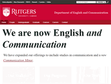 Tablet Screenshot of english.camden.rutgers.edu