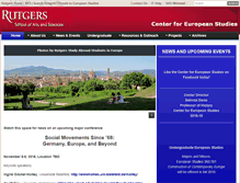 Tablet Screenshot of europe.rutgers.edu