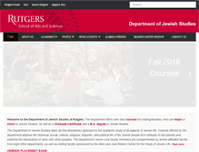 Tablet Screenshot of jewishstudies.rutgers.edu