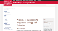 Desktop Screenshot of ecoevo.rutgers.edu