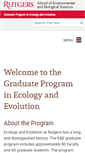 Mobile Screenshot of ecoevo.rutgers.edu