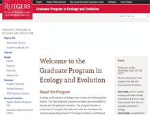 Tablet Screenshot of ecoevo.rutgers.edu