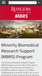 Mobile Screenshot of mbrs.newark.rutgers.edu