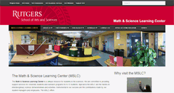 Desktop Screenshot of mslc.rutgers.edu