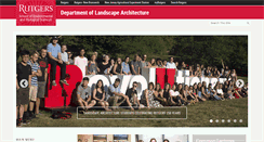 Desktop Screenshot of landarch.rutgers.edu