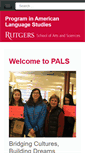 Mobile Screenshot of pals.rutgers.edu