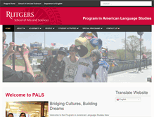 Tablet Screenshot of pals.rutgers.edu